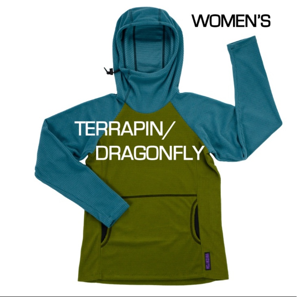 Melanzana Micro Grid hoody Womens Small Dragonfly / Terrapin